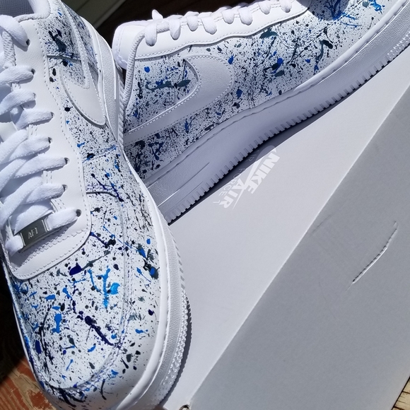 splatter nike shoes